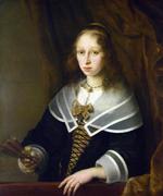 欧洲12-19世纪油画二_BOL, Ferdinand - A Lady with a Fan